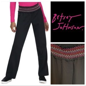 Black Elastic Waist “Poppy” Scrub Pants